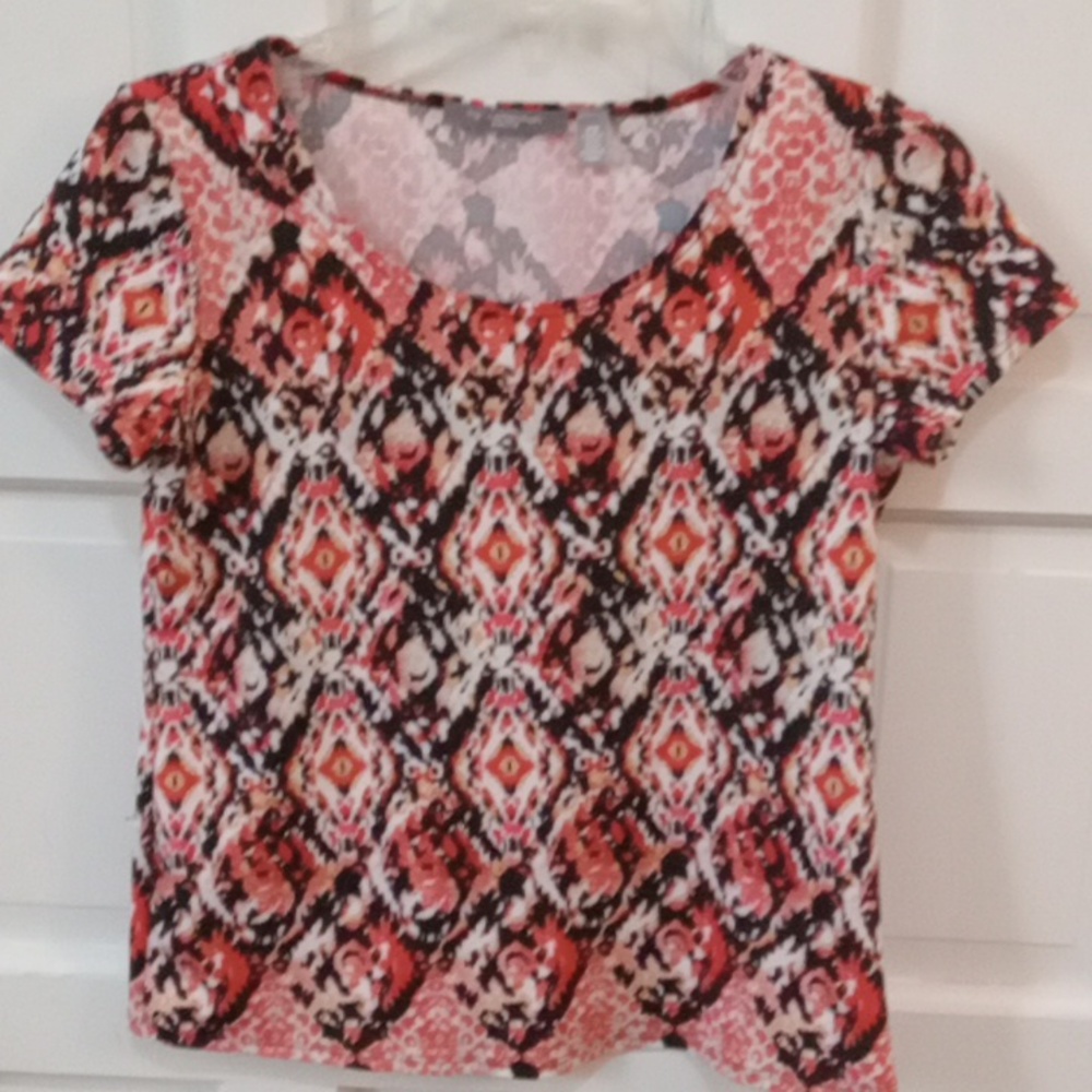 NY Collection Cap Sleeve Blouse Size Petite Small